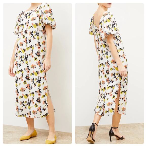 M.M.LaFleur The Gali Dress Meadow Print Linen - Picture 1 of 16
